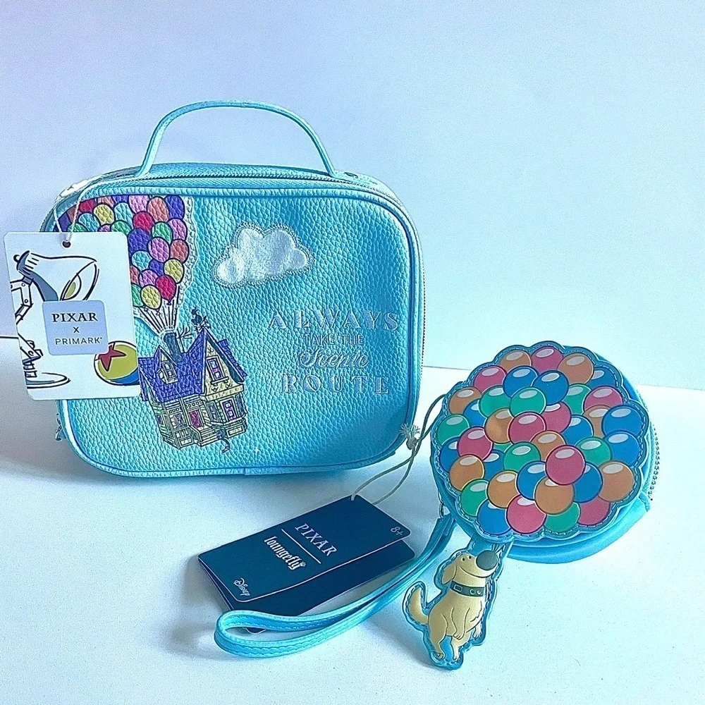 LOUNGEFLY Disney Up Coinpurse, PIXAR Bag, Mickey Ears NWT